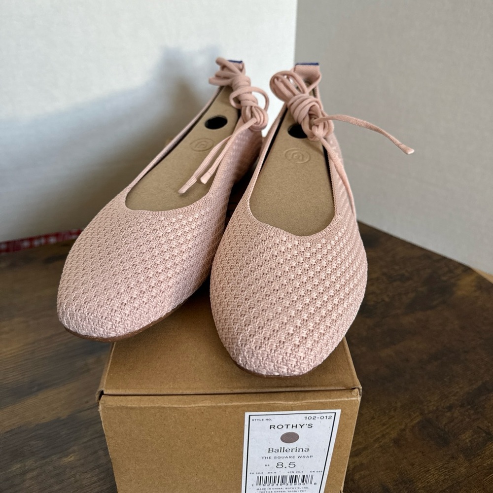 Rothy's Pink Ballerina Flats